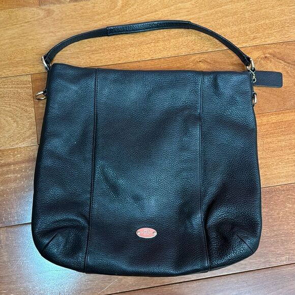 Coach Black Madison Isabelle Leather Hobo Shoulder Bag - Picture 1 of 15